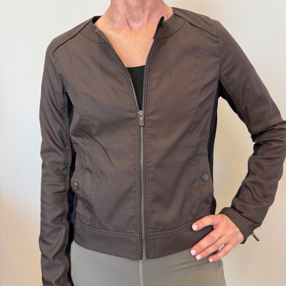 Athleta Jacket Brown/Black, Size XS - Picture 1 of 5
